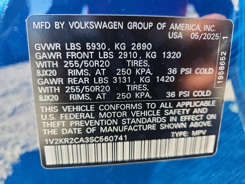 2025 VOLKSWAGEN ATLAS SE 13