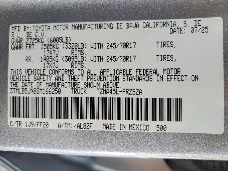 2025 TOYOTA TACOMA SR5 13