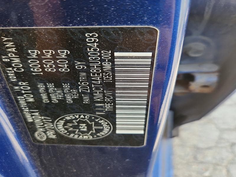 2017 HYUNDAI ACCENT SE SE 13