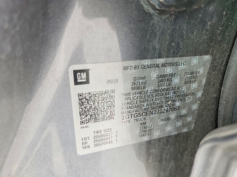 2018 GMC CANYON SLE 12