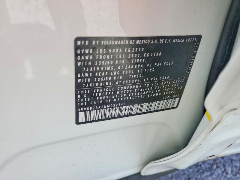 2022 VOLKSWAGEN TIGUAN SE R-LINE BLACK 14