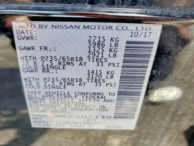 2018 INFINITI QX60 BASE BASE 14
