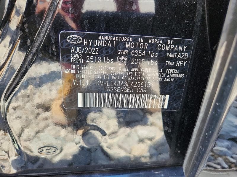 2023 HYUNDAI SONATA SEL 12