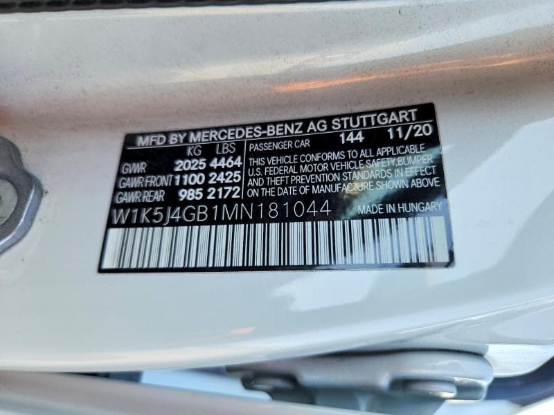 2021 MERCEDES-BENZ CLA 250 12