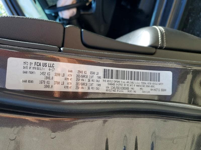 2017 JEEP GRAND CHEROKEE LIMITED 13