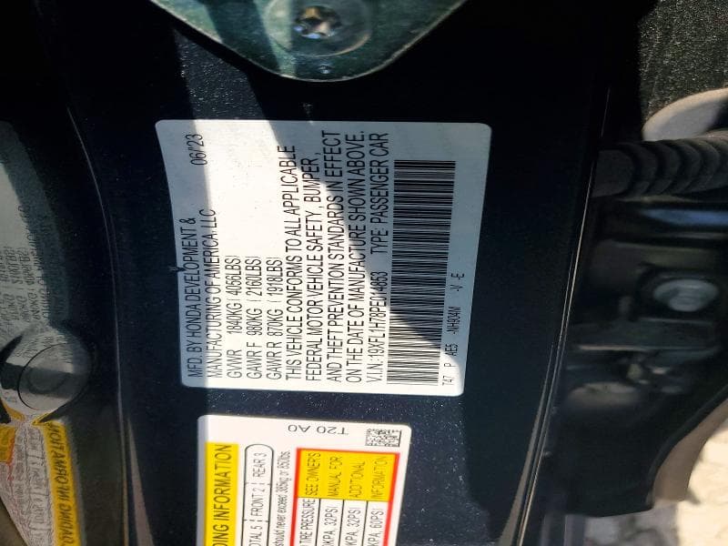 2023 HONDA CIVIC EXL 12