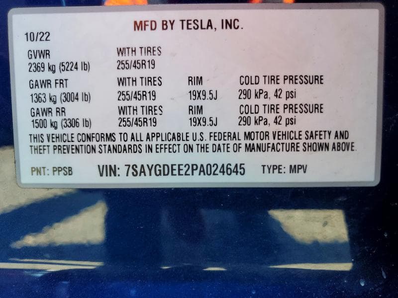 2023 TESLA MODEL Y 12
