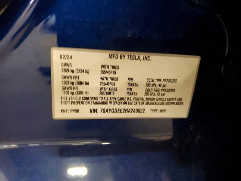 2024 TESLA MODEL Y 13