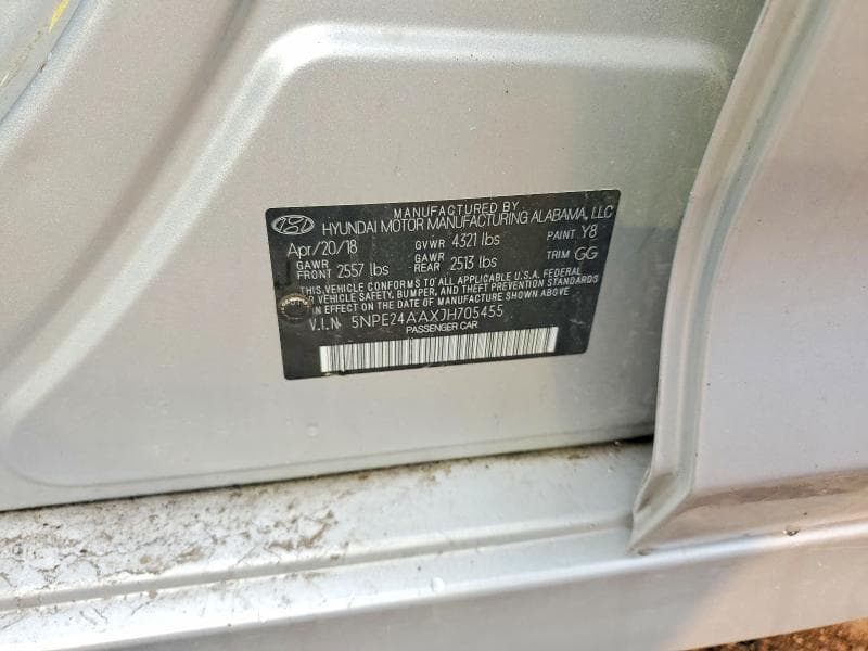 2018 HYUNDAI SONATA ECO ECO 12