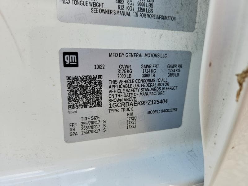2023 CHEVROLET SILVERADO K1500 K1500 12