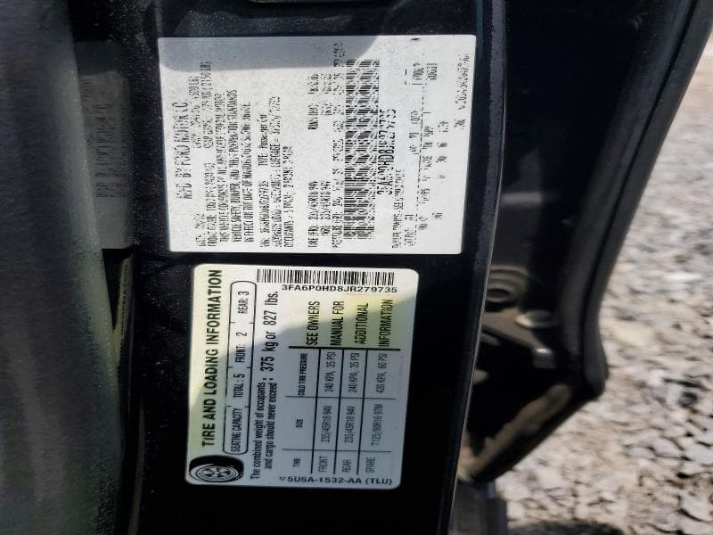 2018 FORD FUSION SE SE 12