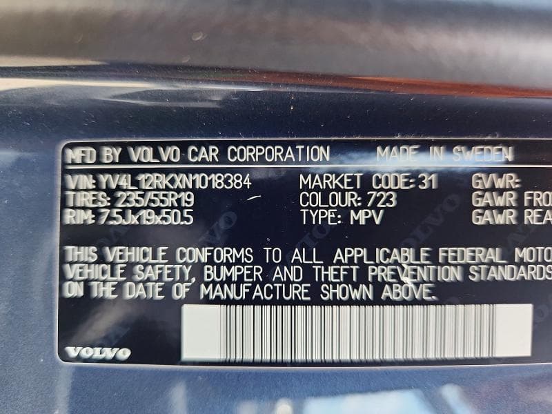 2022 VOLVO XC60 B5 MOMENTUM 13