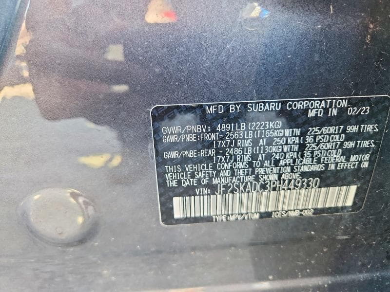 2023 SUBARU FORESTER PREMIUM 14