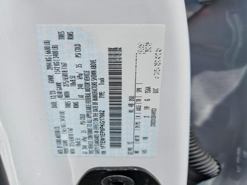2023 FORD F150 SUPERCREW 12