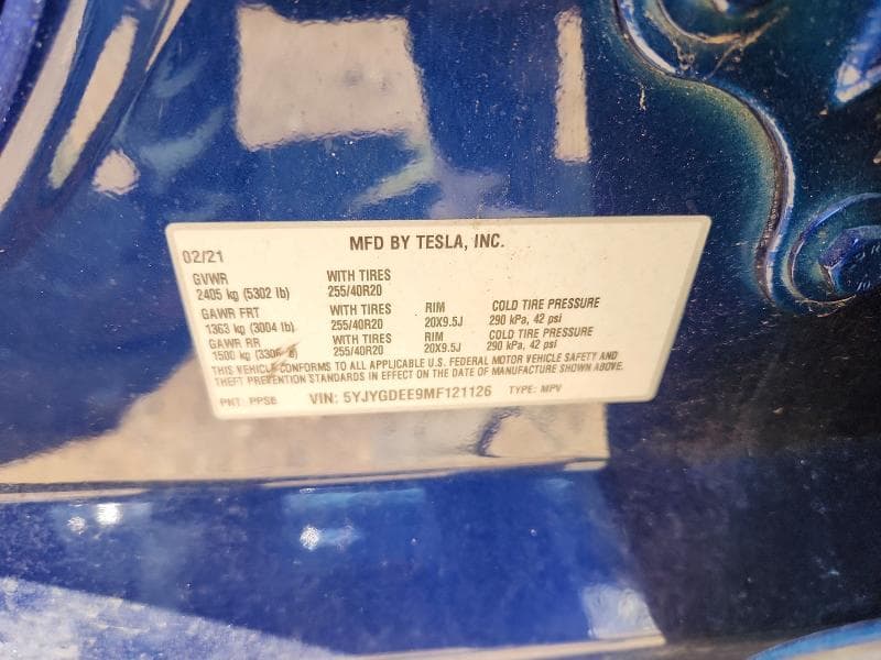 2021 TESLA MODEL Y 12