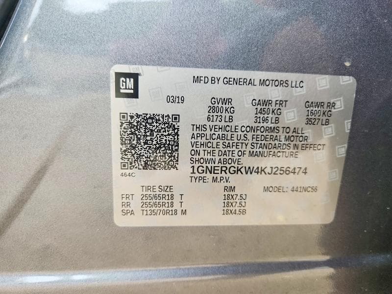 2019 CHEVROLET TRAVERSE LT 13
