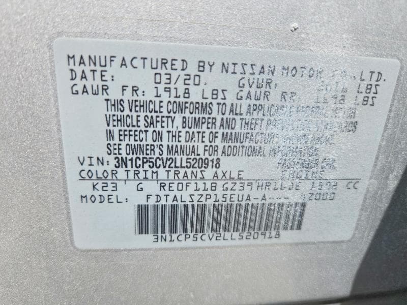 2020 NISSAN KICKS SV 13