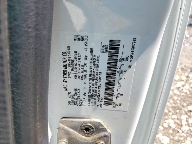 2020 FORD TRANSIT CONNECT XL DELIVERY VAN 13