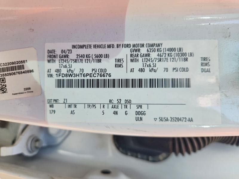 2023 FORD F350 SUPER DUTY SUPER DUTY 12