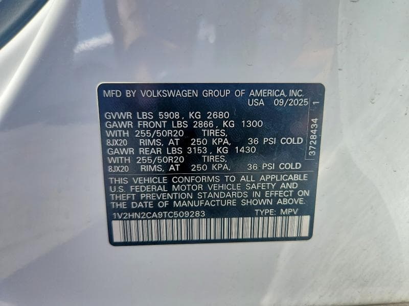 2026 VOLKSWAGEN ATLAS SE 13