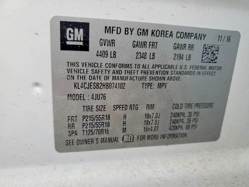 2017 BUICK ENCORE PREFERRED PREFERRED 14