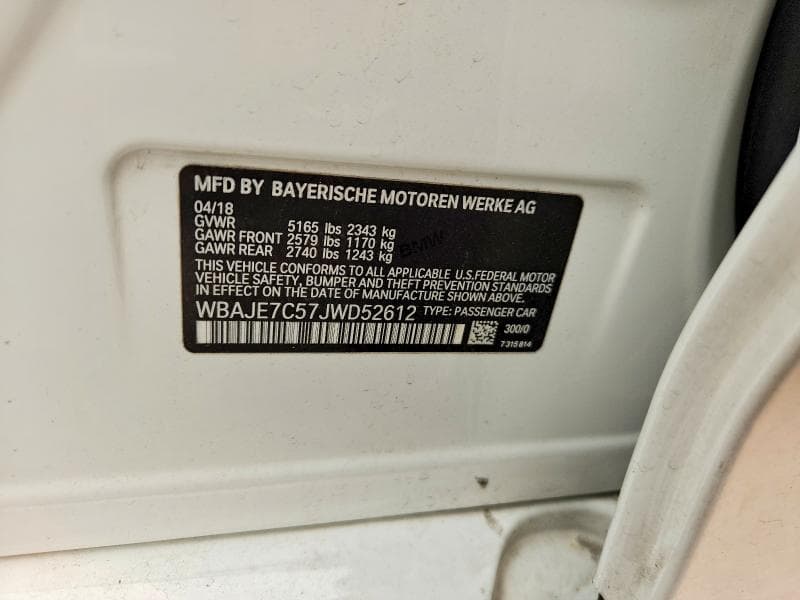 2018 BMW 540 XI 13