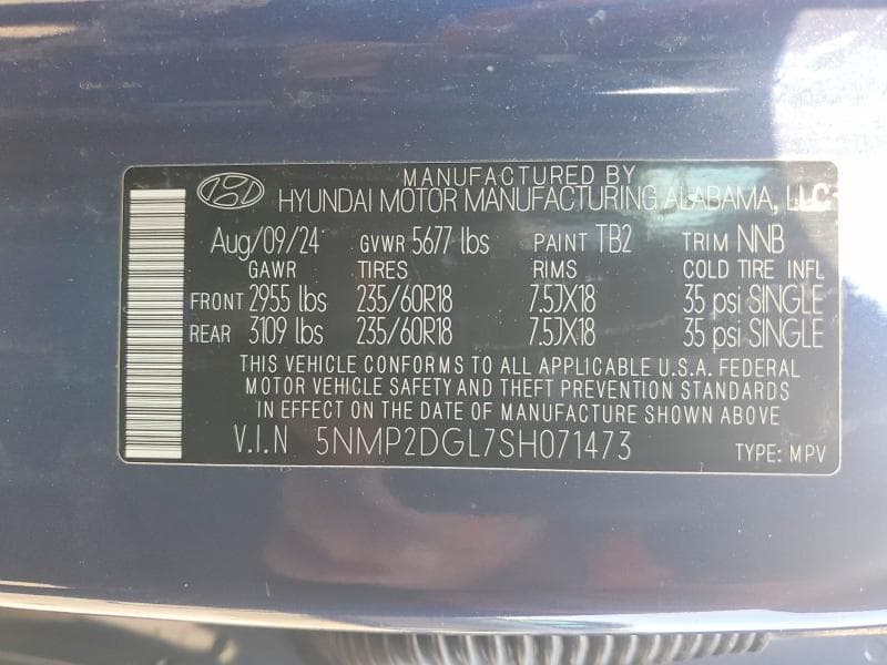 2025 HYUNDAI SANTA FE SEL 13