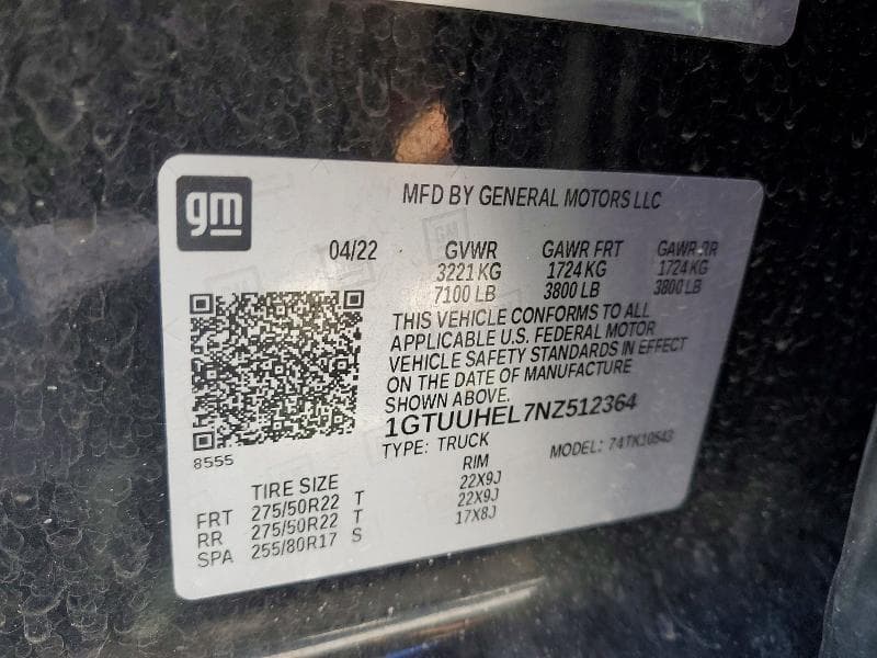 2022 GMC SIERRA K1500 DENALI ULTIMATE K1500 DENALI ULTIMATE 12