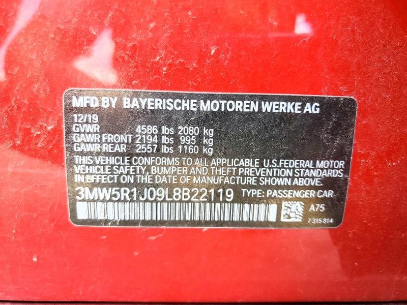 2020 BMW 330I 12