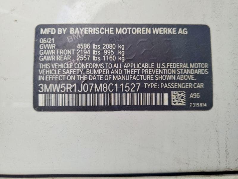 2021 BMW 330I 12