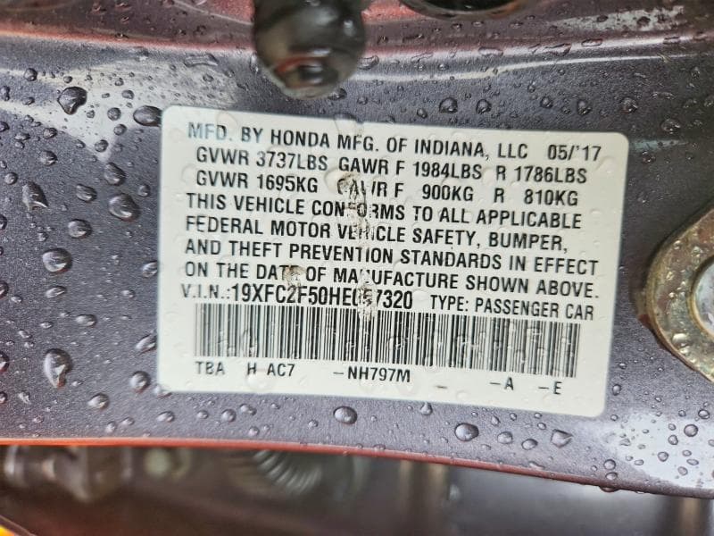 2017 HONDA CIVIC LX 12