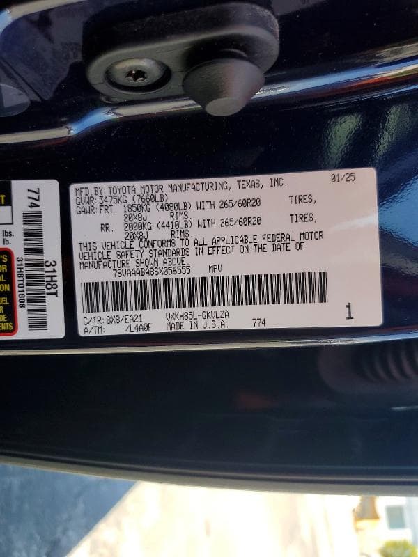 2025 TOYOTA SEQUOIA SR5 13
