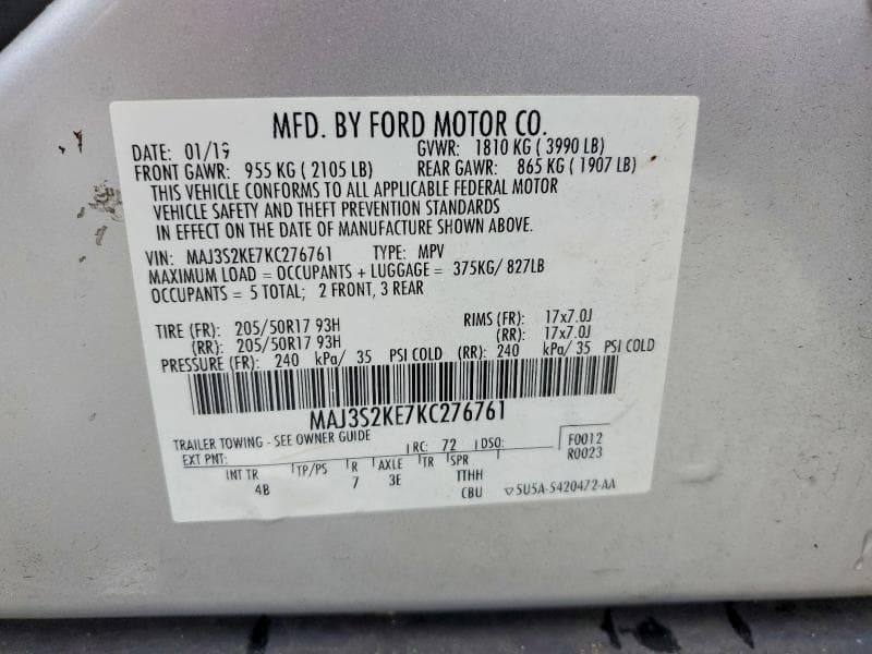 2019 FORD ECOSPORT TITANIUM 13