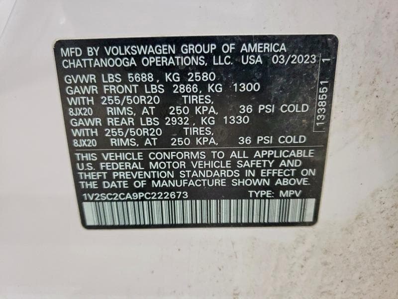 2023 VOLKSWAGEN ATLAS CROSS SPORT SEL R-LINE SEL R-LINE 13