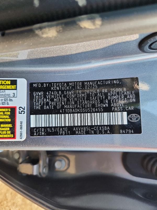 2025 TOYOTA CAMRY SE SE 12