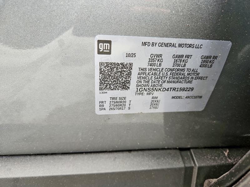 2026 CHEVROLET TAHOE C1500 LT 13