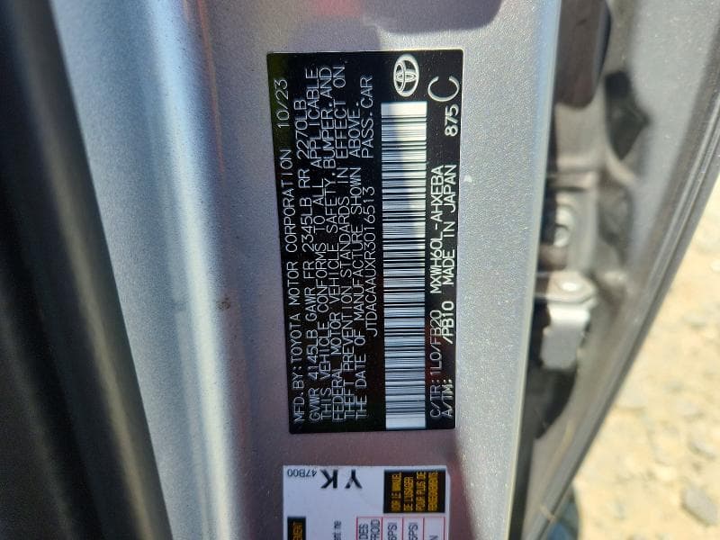 2024 TOYOTA PRIUS LE 12