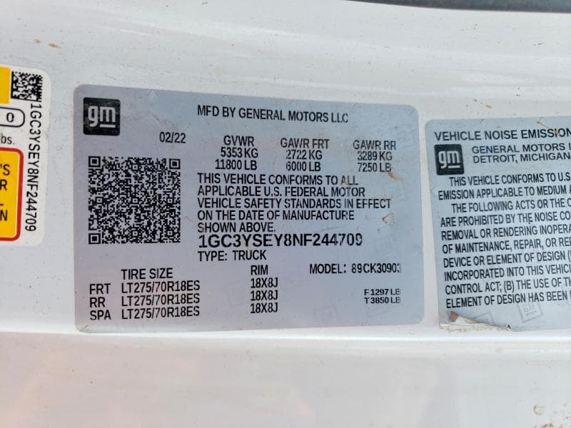 2022 CHEVROLET SILVERADO K3500 13