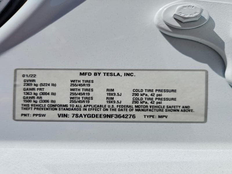 2022 TESLA MODEL Y 13
