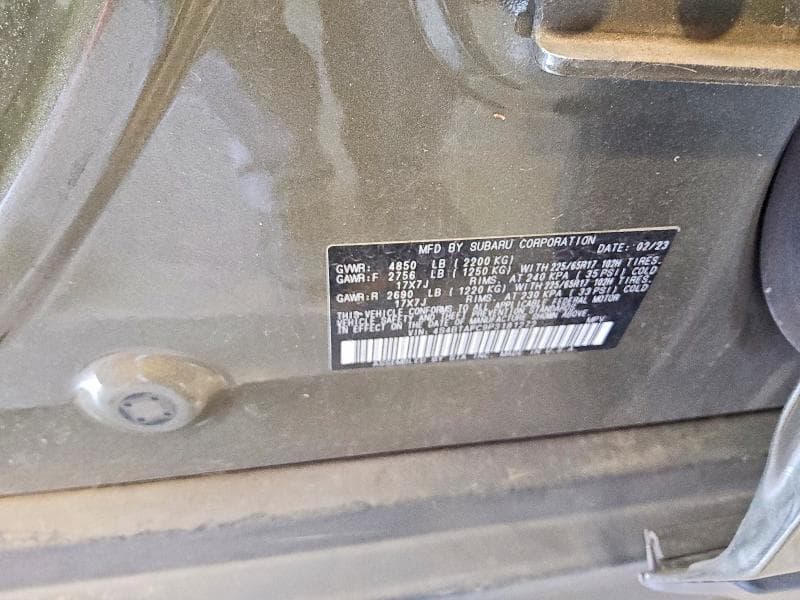 2023 SUBARU OUTBACK PREMIUM 13