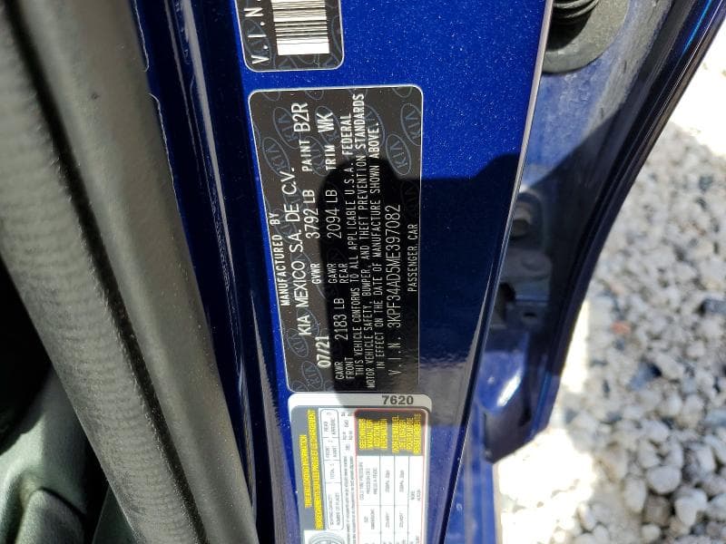 2021 KIA FORTE GT LINE 12