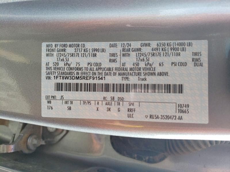 2024 FORD F350 SUPER DUTY SUPER DUTY 12