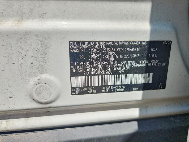 2023 TOYOTA RAV4 LE LE 12