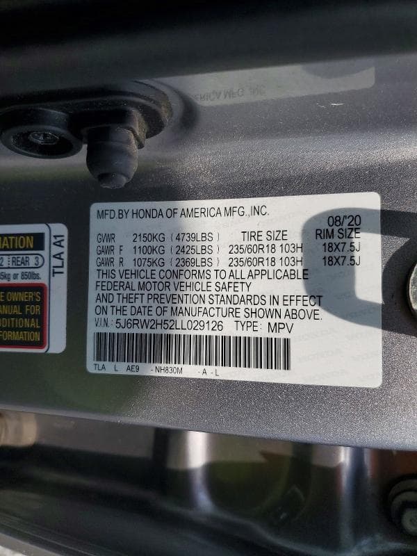 2020 HONDA CR-V EX EX 14