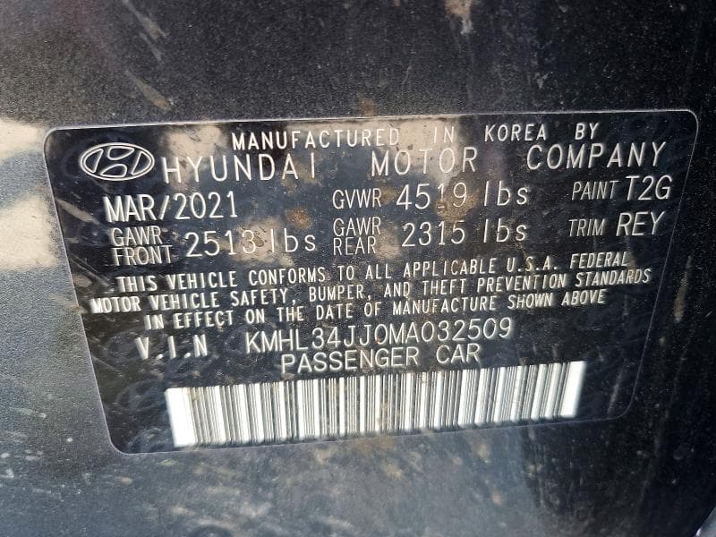 2021 HYUNDAI SONATA HYBRID SEL 12