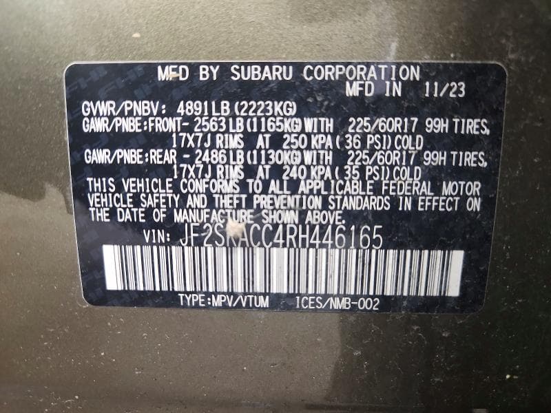 2024 SUBARU FORESTER PREMIUM PREMIUM 13