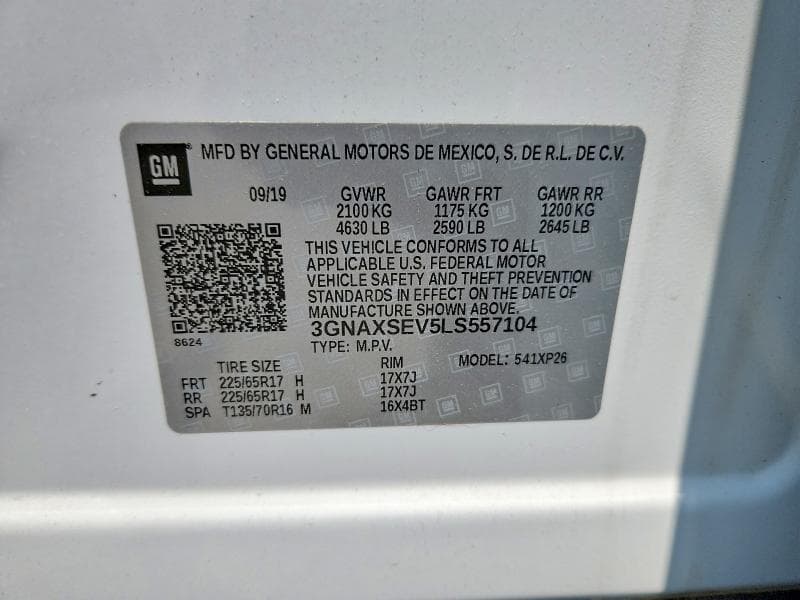 2020 CHEVROLET EQUINOX LS 13