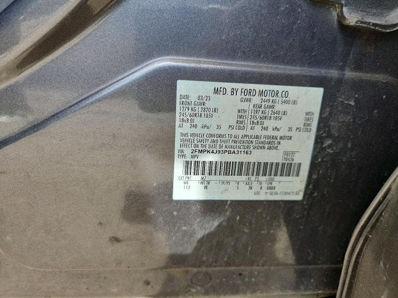 2023 FORD EDGE SEL 12