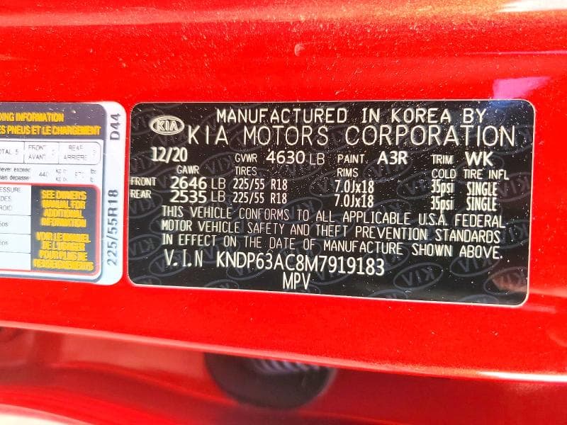 2021 KIA SPORTAGE S 12
