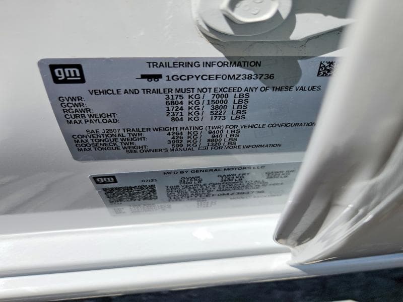 2021 CHEVROLET SILVERADO K1500 TRAIL BOSS CUSTOM K1500 TRAIL BOSS CUSTOM 13
